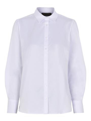 Lundgaard skjorte med pufrmer, hvid