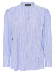 Lundgaard Skjorte med brede striber - Blue/white