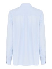 Lundgaard skjorte - Lysebl med diskret strib