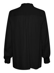 InWear bluse i sort med flsekant