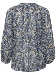Part Two Bluse med Blue Paisley mnster