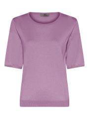 Lundgaard strik t-shirt - Lavendel