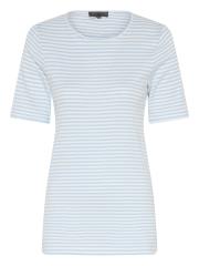 Lundgaard T-shirt - Lysebl/Hvid stribet
