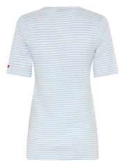 Lundgaard T-shirt - Lysebl/Hvid stribet