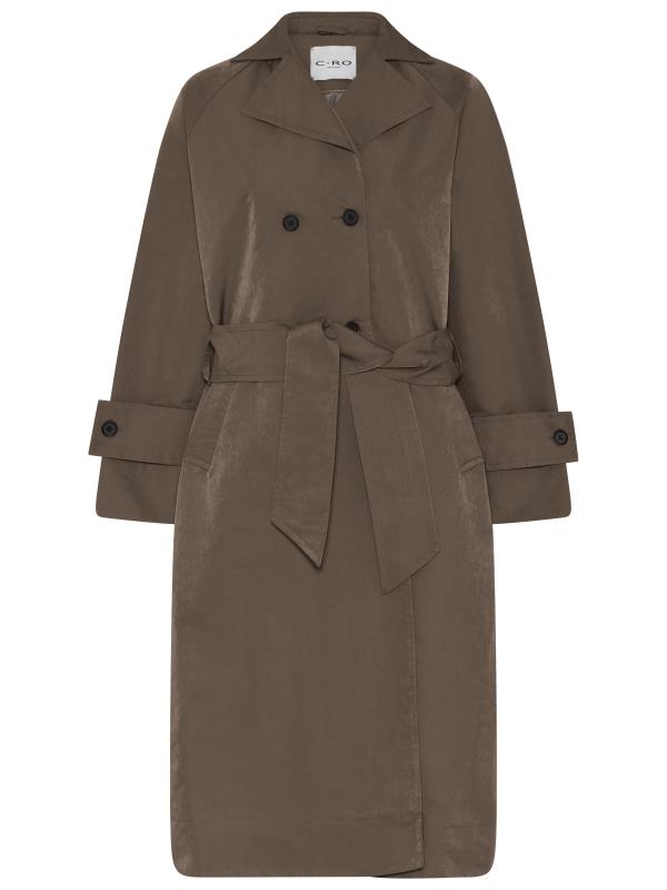Billede af Etage frakke med raglanærmer - Khaki