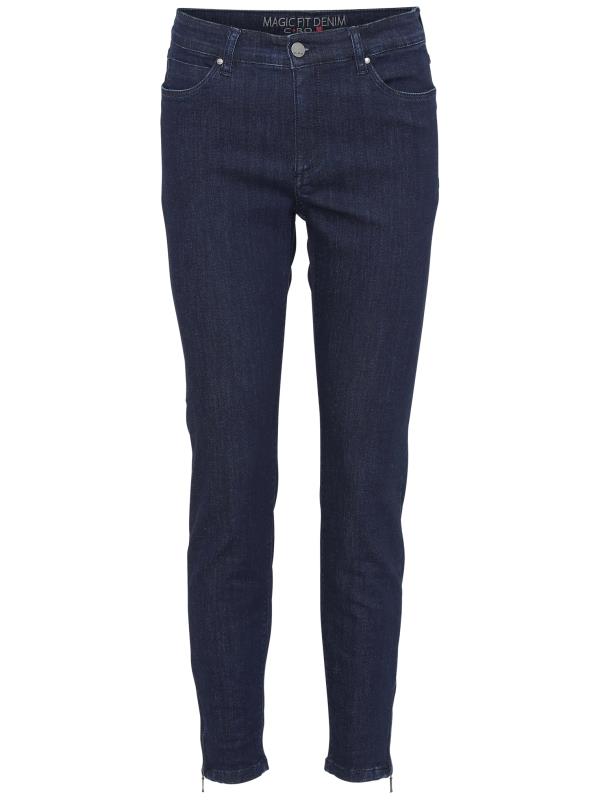 Se Cero Jeans - Magic fit 7/8 Mørkeblå denim hos Lundgaard