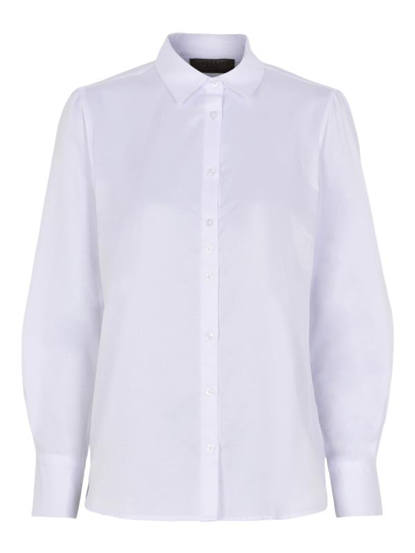 Billede af Lundgaard skjorte med pufærmer, hvid