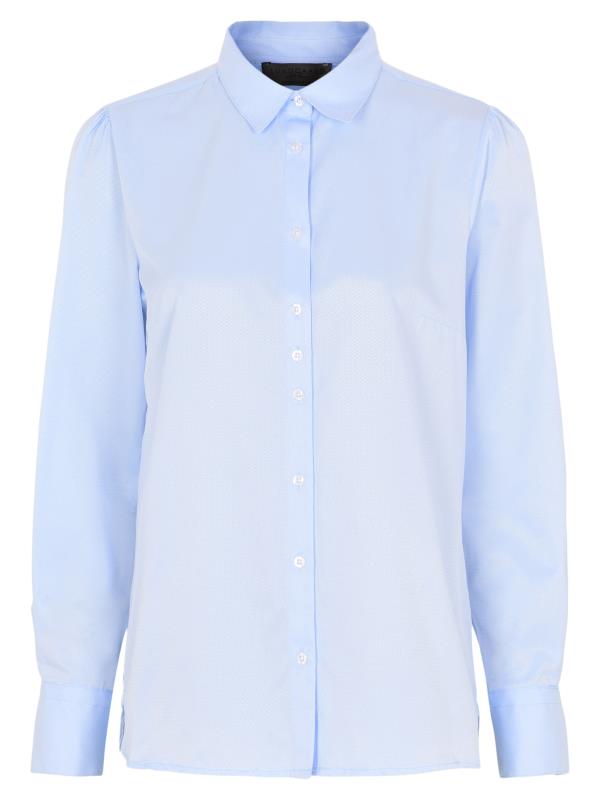 Billede af Lundgaard skjorte med pufærmer, lyseblå