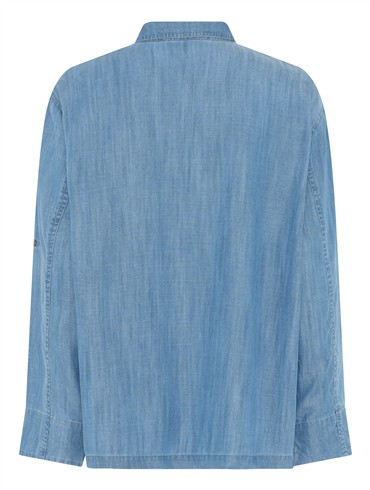 Lundgaard tencel skjorte - blå