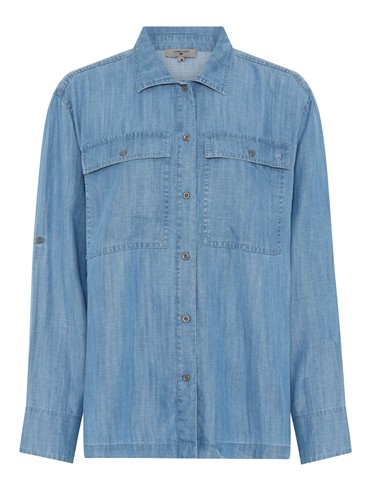 Lundgaard tencel skjorte - blå